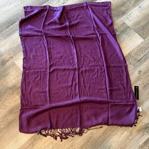 NWT Chaudry purple Scarf pashmina style sz 74 x 28